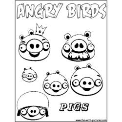 Dibujo para colorear: Angry Birds (Dibujos animados) #25145 - Dibujos para Colorear e Imprimir Gratis