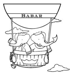 Dibujo para colorear: Babar (Dibujos animados) #28150 - Dibujos para Colorear e Imprimir Gratis