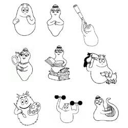 Dibujo para colorear: Barbapapa (Dibujos animados) #36428 - Dibujos para Colorear e Imprimir Gratis