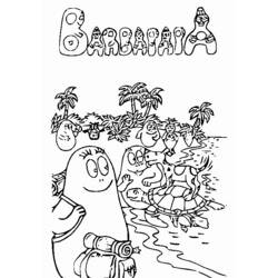 Dibujo para colorear: Barbapapa (Dibujos animados) #36486 - Dibujos para Colorear e Imprimir Gratis