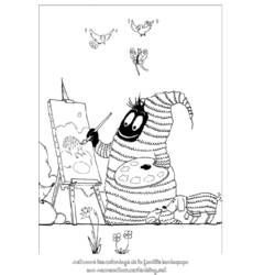 Dibujo para colorear: Barbapapa (Dibujos animados) #36593 - Dibujos para Colorear e Imprimir Gratis
