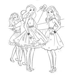 Dibujo para colorear: Barbie (Dibujos animados) #27539 - Dibujos para Colorear e Imprimir Gratis