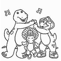 Dibujo para colorear: Barney and friends (Dibujos animados) #40936 - Dibujos para Colorear e Imprimir Gratis