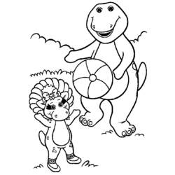 Dibujo para colorear: Barney and friends (Dibujos animados) #40942 - Dibujos para Colorear e Imprimir Gratis