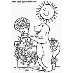 Dibujo para colorear: Barney and friends (Dibujos animados) #40943 - Dibujos para Colorear e Imprimir Gratis