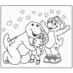 Dibujo para colorear: Barney and friends (Dibujos animados) #40959 - Dibujos para Colorear e Imprimir Gratis