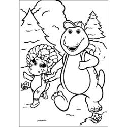 Dibujo para colorear: Barney and friends (Dibujos animados) #40964 - Dibujos para Colorear e Imprimir Gratis