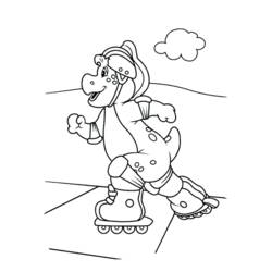Dibujo para colorear: Barney and friends (Dibujos animados) #40975 - Dibujos para Colorear e Imprimir Gratis