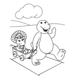Dibujo para colorear: Barney and friends (Dibujos animados) #41008 - Dibujos para Colorear e Imprimir Gratis