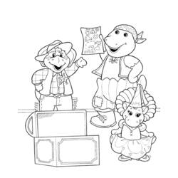 Dibujo para colorear: Barney and friends (Dibujos animados) #41034 - Dibujos para Colorear e Imprimir Gratis