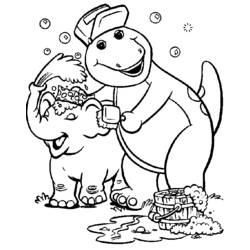 Dibujo para colorear: Barney and friends (Dibujos animados) #41066 - Dibujos para Colorear e Imprimir Gratis