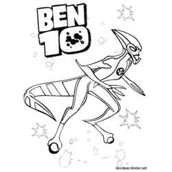 Dibujo para colorear: Ben 10 (Dibujos animados) #40435 - Dibujos para Colorear e Imprimir Gratis