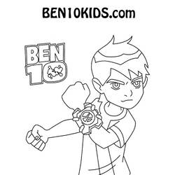 Dibujo para colorear: Ben 10 (Dibujos animados) #40488 - Dibujos para Colorear e Imprimir Gratis