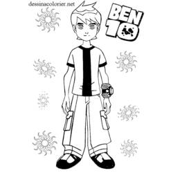 Dibujo para colorear: Ben 10 (Dibujos animados) #40539 - Dibujos para Colorear e Imprimir Gratis