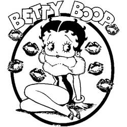 Dibujo para colorear: Betty Boop (Dibujos animados) #25914 - Dibujos para Colorear e Imprimir Gratis