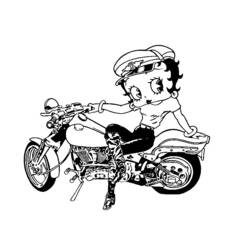 Dibujo para colorear: Betty Boop (Dibujos animados) #25942 - Dibujos para Colorear e Imprimir Gratis