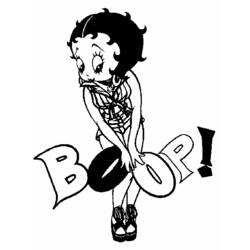 Dibujo para colorear: Betty Boop (Dibujos animados) #25945 - Dibujos para Colorear e Imprimir Gratis