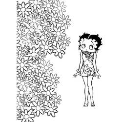 Dibujo para colorear: Betty Boop (Dibujos animados) #25973 - Dibujos para Colorear e Imprimir Gratis