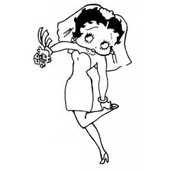 Dibujo para colorear: Betty Boop (Dibujos animados) #25992 - Dibujos para Colorear e Imprimir Gratis