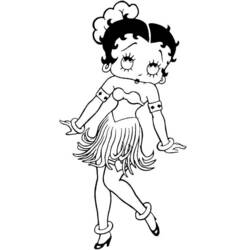 Dibujo para colorear: Betty Boop (Dibujos animados) #26034 - Dibujos para Colorear e Imprimir Gratis