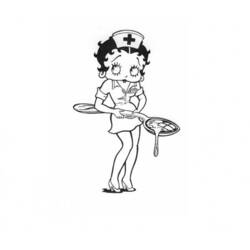 Dibujo para colorear: Betty Boop (Dibujos animados) #26040 - Dibujos para Colorear e Imprimir Gratis