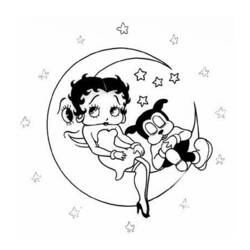 Dibujo para colorear: Betty Boop (Dibujos animados) #26042 - Dibujos para Colorear e Imprimir Gratis