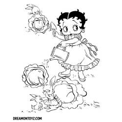 Dibujo para colorear: Betty Boop (Dibujos animados) #26053 - Dibujos para Colorear e Imprimir Gratis