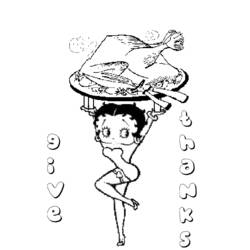 Dibujo para colorear: Betty Boop (Dibujos animados) #26056 - Dibujos para Colorear e Imprimir Gratis