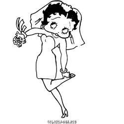 Dibujo para colorear: Betty Boop (Dibujos animados) #26058 - Dibujos para Colorear e Imprimir Gratis