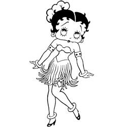 Dibujo para colorear: Betty Boop (Dibujos animados) #26108 - Dibujos para Colorear e Imprimir Gratis