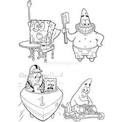 Dibujo para colorear: Bob Esponja (Dibujos animados) #33390 - Dibujos para Colorear e Imprimir Gratis