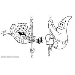Dibujo para colorear: Bob Esponja (Dibujos animados) #33453 - Dibujos para Colorear e Imprimir Gratis