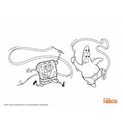 Dibujo para colorear: Bob Esponja (Dibujos animados) #33527 - Dibujos para Colorear e Imprimir Gratis