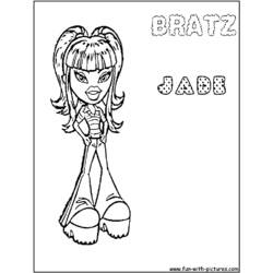 Dibujo para colorear: Bratz (Dibujos animados) #32657 - Dibujos para Colorear e Imprimir Gratis