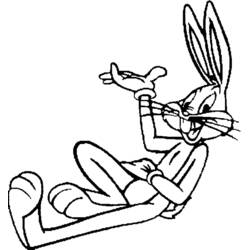Dibujo para colorear: Bugs Bunny (Dibujos animados) #26309 - Dibujos para Colorear e Imprimir Gratis