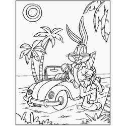 Dibujo para colorear: Bugs Bunny (Dibujos animados) #26311 - Dibujos para Colorear e Imprimir Gratis