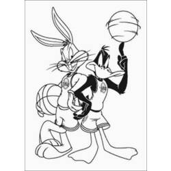 Dibujo para colorear: Bugs Bunny (Dibujos animados) #26314 - Dibujos para Colorear e Imprimir Gratis