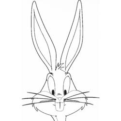 Dibujo para colorear: Bugs Bunny (Dibujos animados) #26316 - Dibujos para Colorear e Imprimir Gratis