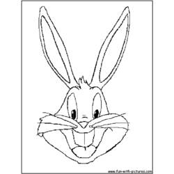 Dibujo para colorear: Bugs Bunny (Dibujos animados) #26323 - Dibujos para Colorear e Imprimir Gratis