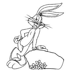 Dibujo para colorear: Bugs Bunny (Dibujos animados) #26325 - Dibujos para Colorear e Imprimir Gratis