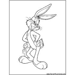 Dibujo para colorear: Bugs Bunny (Dibujos animados) #26333 - Dibujos para Colorear e Imprimir Gratis