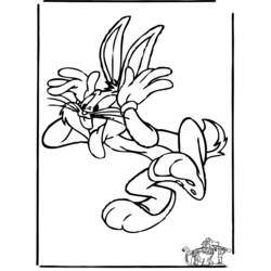 Dibujo para colorear: Bugs Bunny (Dibujos animados) #26341 - Dibujos para Colorear e Imprimir Gratis