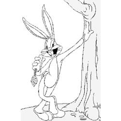 Dibujo para colorear: Bugs Bunny (Dibujos animados) #26346 - Dibujos para Colorear e Imprimir Gratis