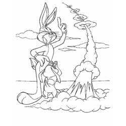 Dibujo para colorear: Bugs Bunny (Dibujos animados) #26351 - Dibujos para Colorear e Imprimir Gratis