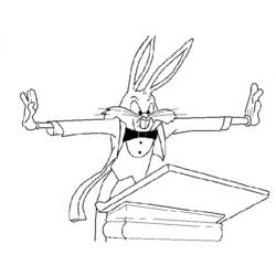 Dibujo para colorear: Bugs Bunny (Dibujos animados) #26352 - Dibujos para Colorear e Imprimir Gratis