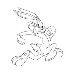 Dibujo para colorear: Bugs Bunny (Dibujos animados) #26354 - Dibujos para Colorear e Imprimir Gratis