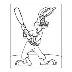 Dibujo para colorear: Bugs Bunny (Dibujos animados) #26364 - Dibujos para Colorear e Imprimir Gratis