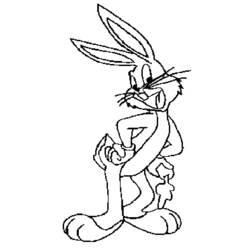 Dibujo para colorear: Bugs Bunny (Dibujos animados) #26368 - Dibujos para Colorear e Imprimir Gratis