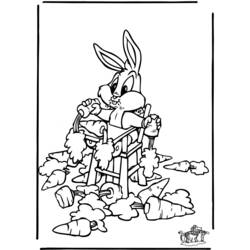 Dibujo para colorear: Bugs Bunny (Dibujos animados) #26375 - Dibujos para Colorear e Imprimir Gratis