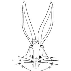 Dibujo para colorear: Bugs Bunny (Dibujos animados) #26385 - Dibujos para Colorear e Imprimir Gratis